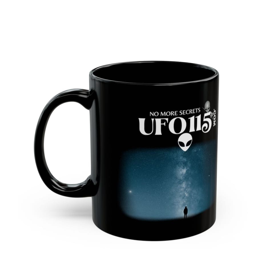 Sky Watcher Blue Solitude Mug, left view (Printify product mockup)