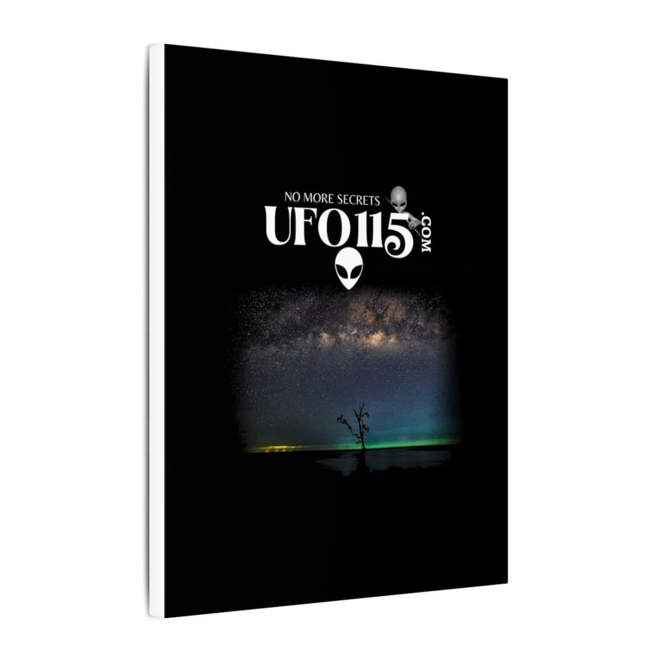 Sky Watcher Glowy Nights Canvas, side view (Printify product mockup)