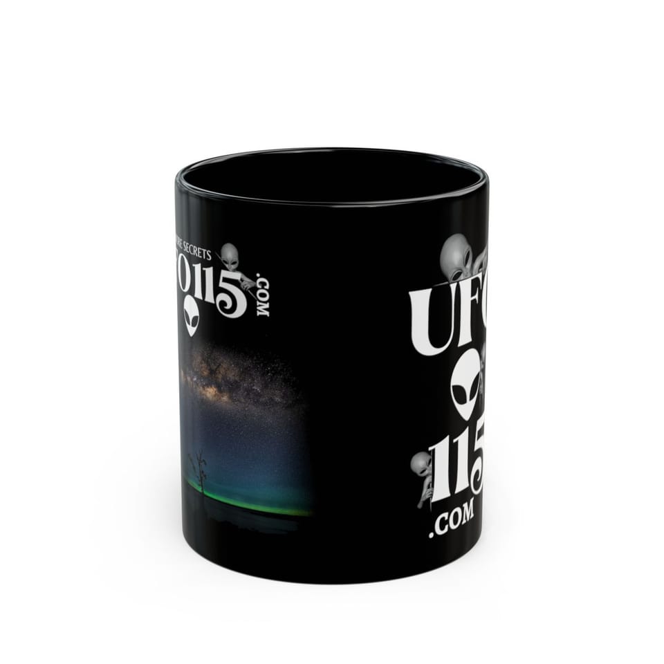 Sky Watcher Glowy Nights Mug, front view (Printify product mockup)