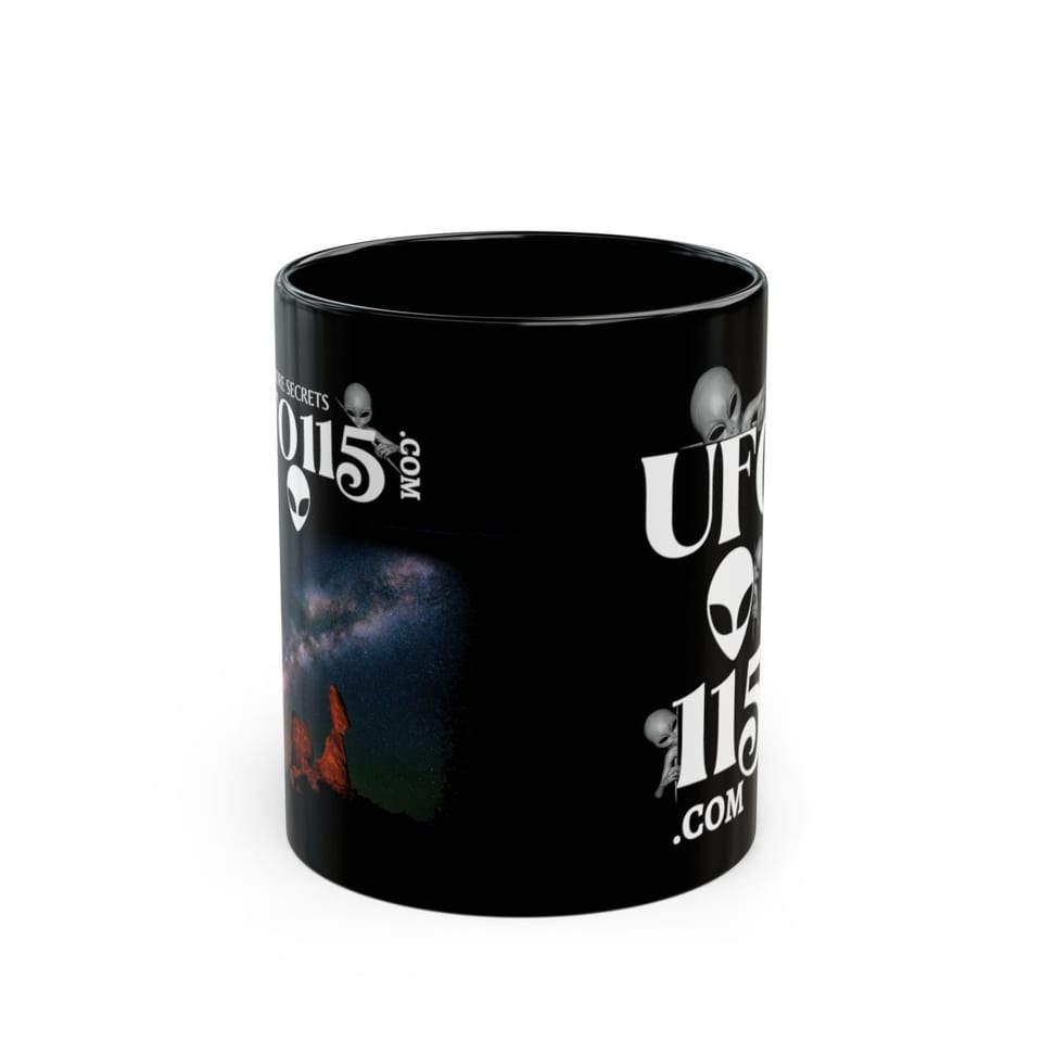 Sky Watcher Milky Way Canyon Mug, front view (Printify product mockup)