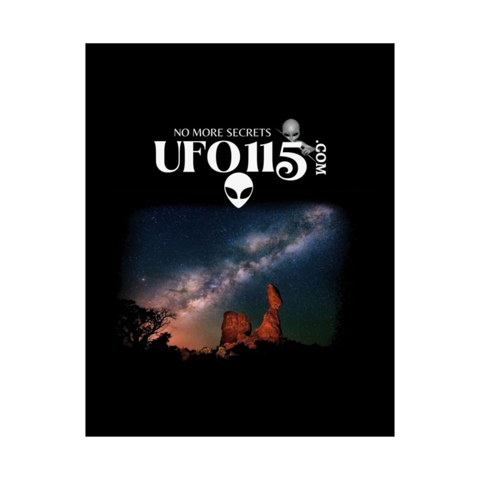 Sky Watcher Milky Way Canyon Poster, front 2 view (Printify product mockup)