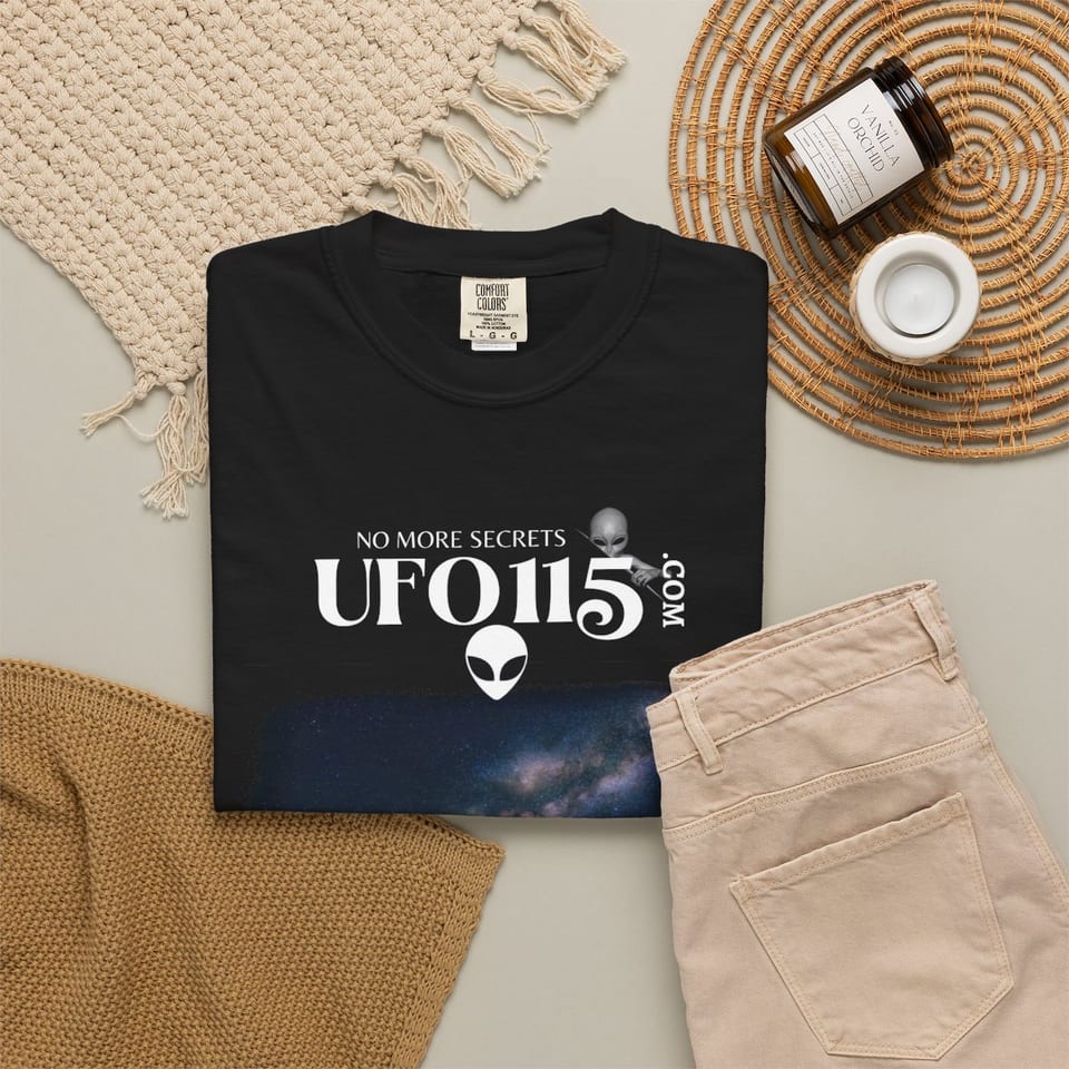 Sky Watcher Milky Way Canyon Tee, folded 2 view (Printify product mockup)