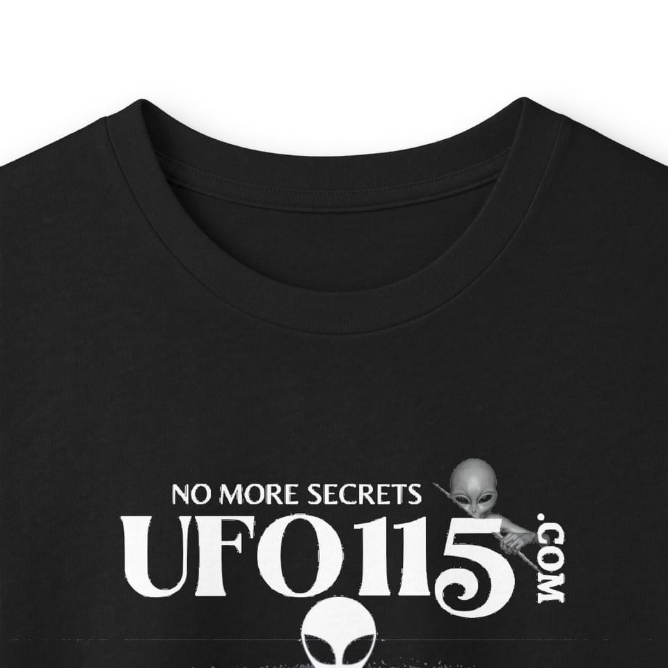 Sky Watcher Mountain Light Long Sleeve Tee, collar closeup view (Printify product mockup)