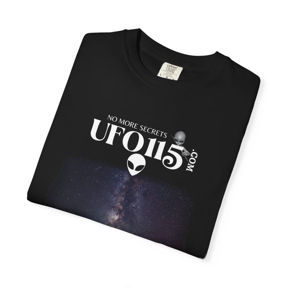 Sky Watcher Mountain Light Tee, folded view (Printify product mockup)