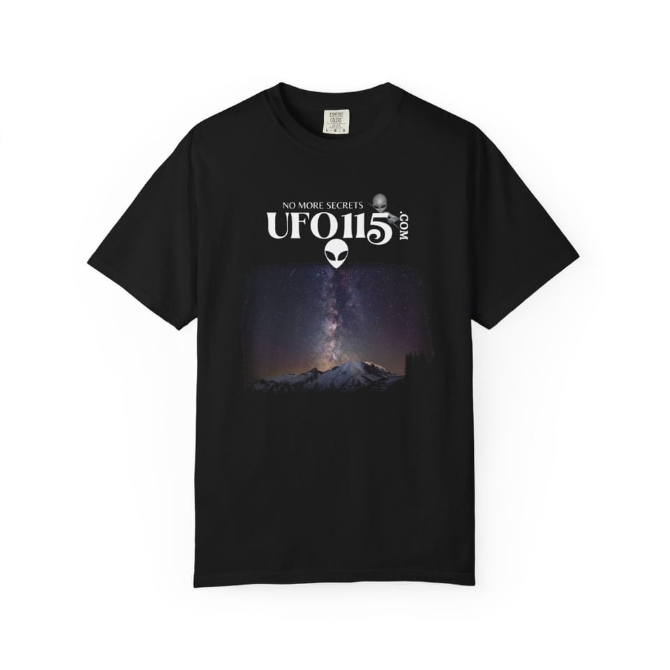 Sky Watcher Mountain Light Tee, front view (Printify product mockup)