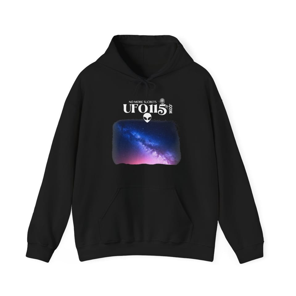 Sky Watcher Pretty in Pink Hoodie, front view (Printify product mockup)