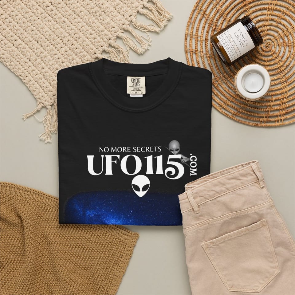 Sky Watcher Pretty in Pink Tee, folded 2 view (Printify product mockup)