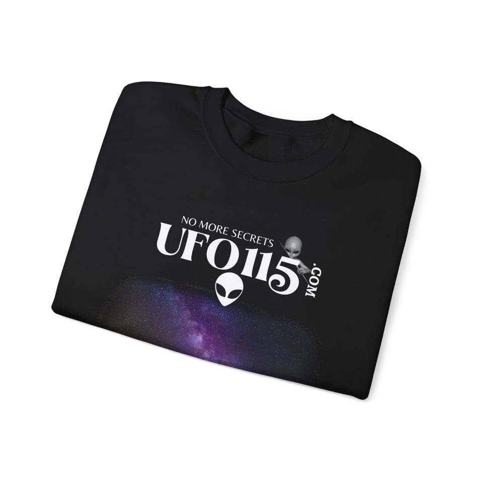 Sky Watcher Purple Star Dust Crewneck Sweatshirt, folded view (Printify product mockup)