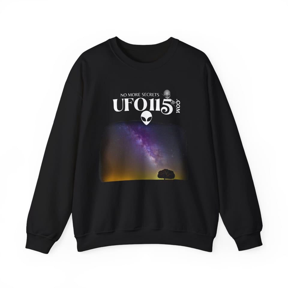 Sky Watcher Purple Star Dust Crewneck Sweatshirt, front view (Printify product mockup)