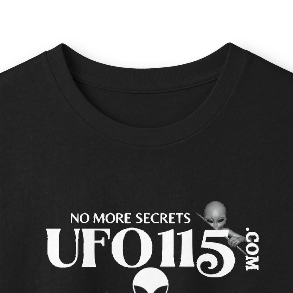 Sky Watcher Purple Star Dust Long Sleeve Tee, collar closeup view (Printify product mockup)