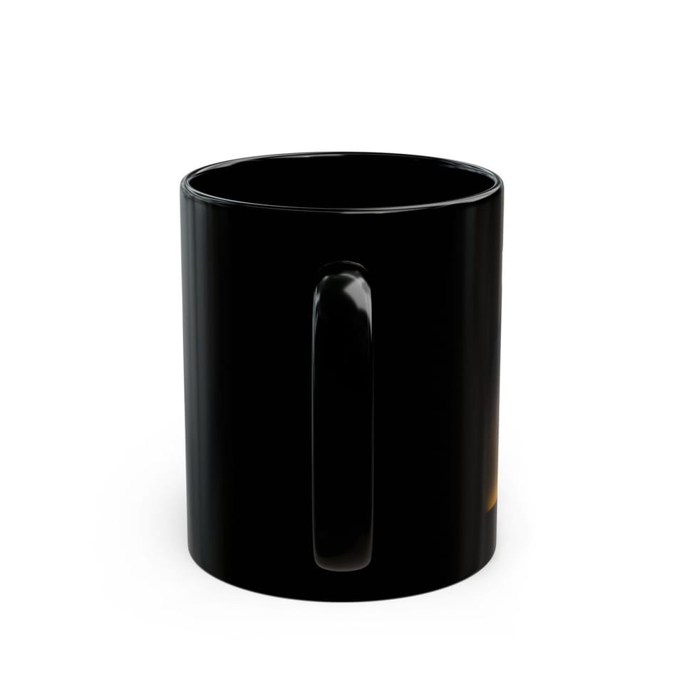 Sky Watcher Purple Star Dust Mug, back view (Printify product mockup)