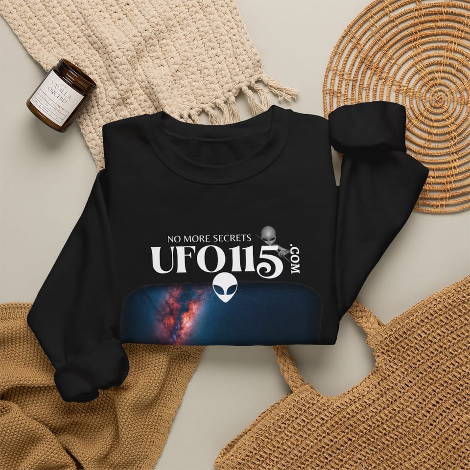 Sky Watcher Ring of Fire Crewneck Sweatshirt, folded 2 view (Printify product mockup)