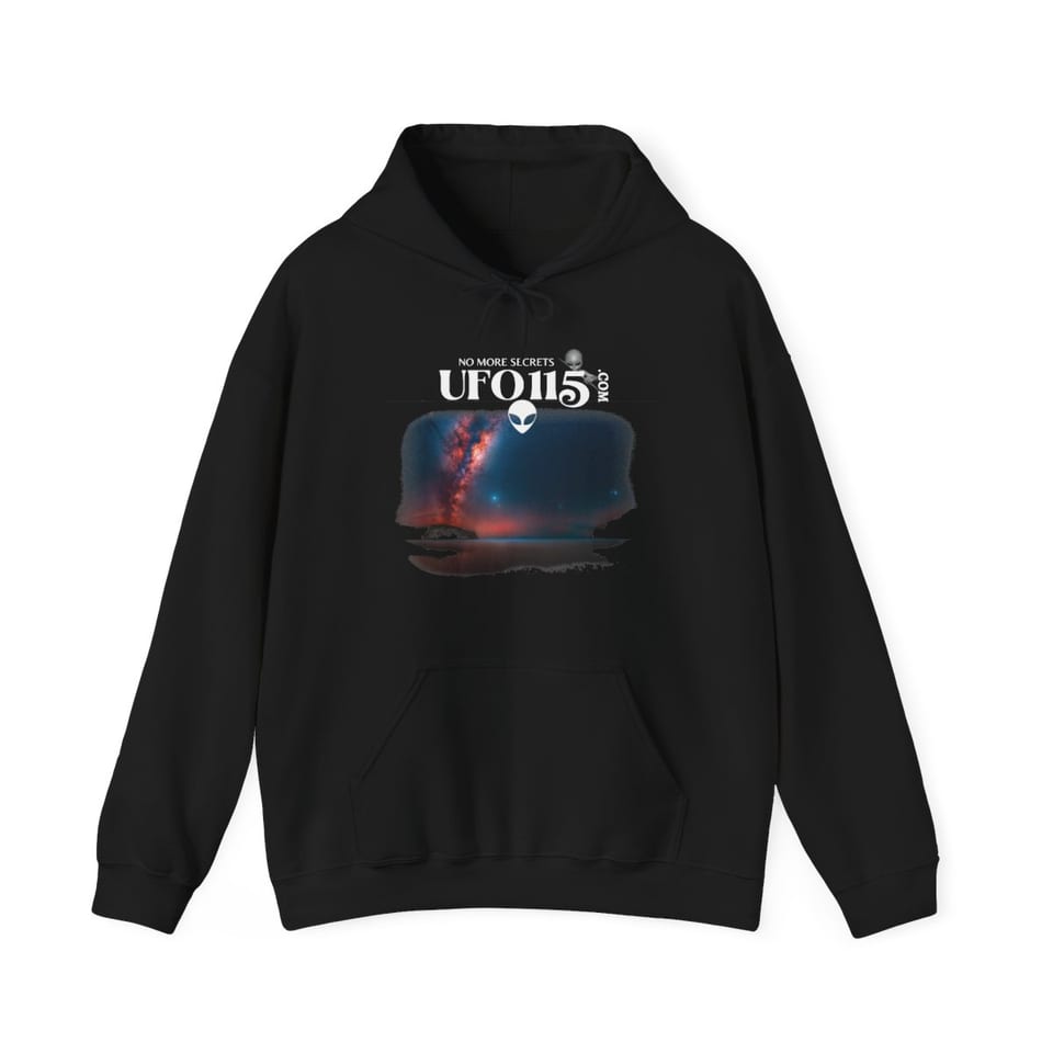 Sky Watcher Ring of Fire Hoodie, front view (Printify product mockup)
