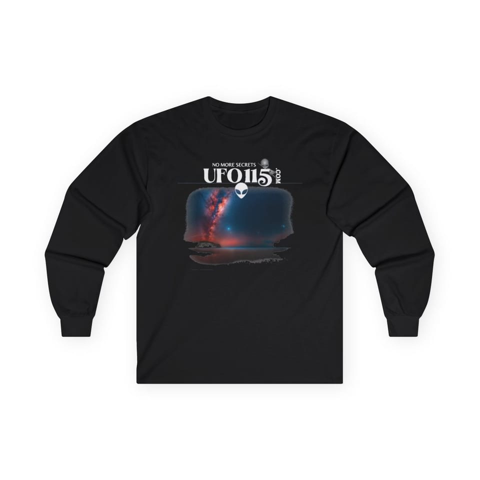 Sky Watcher Ring of Fire Long Sleeve Tee, front view (Printify product mockup)