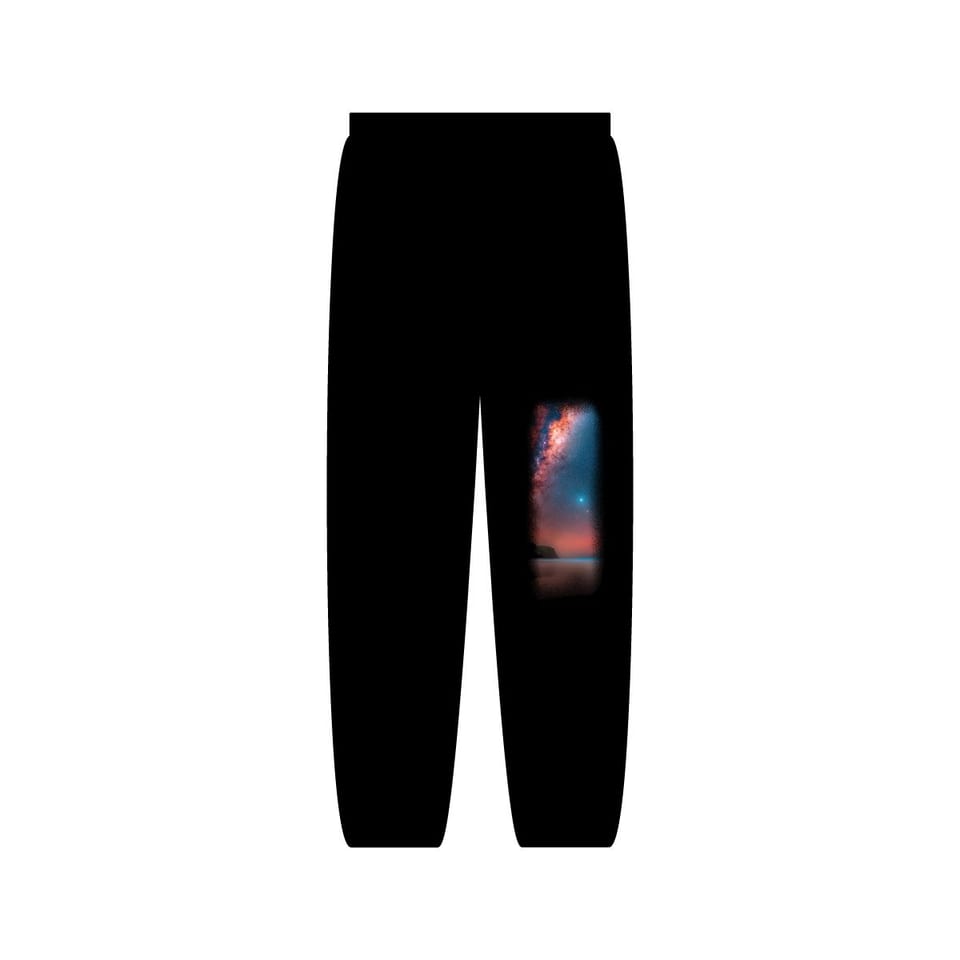 Sky Watcher Ring of Fire Sweatpants, back view (Printify product mockup)