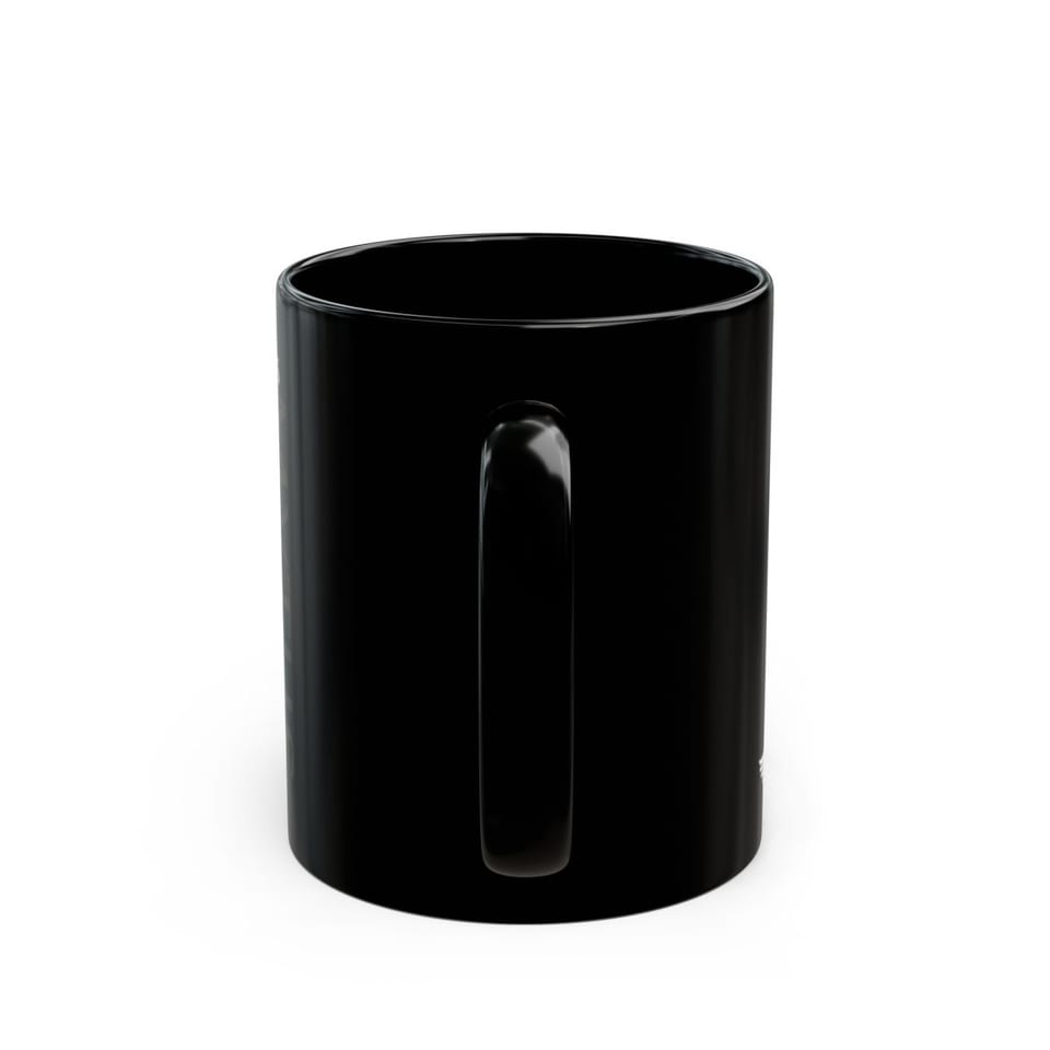 Sphinx and Sky Mug, back view (Printify product mockup)