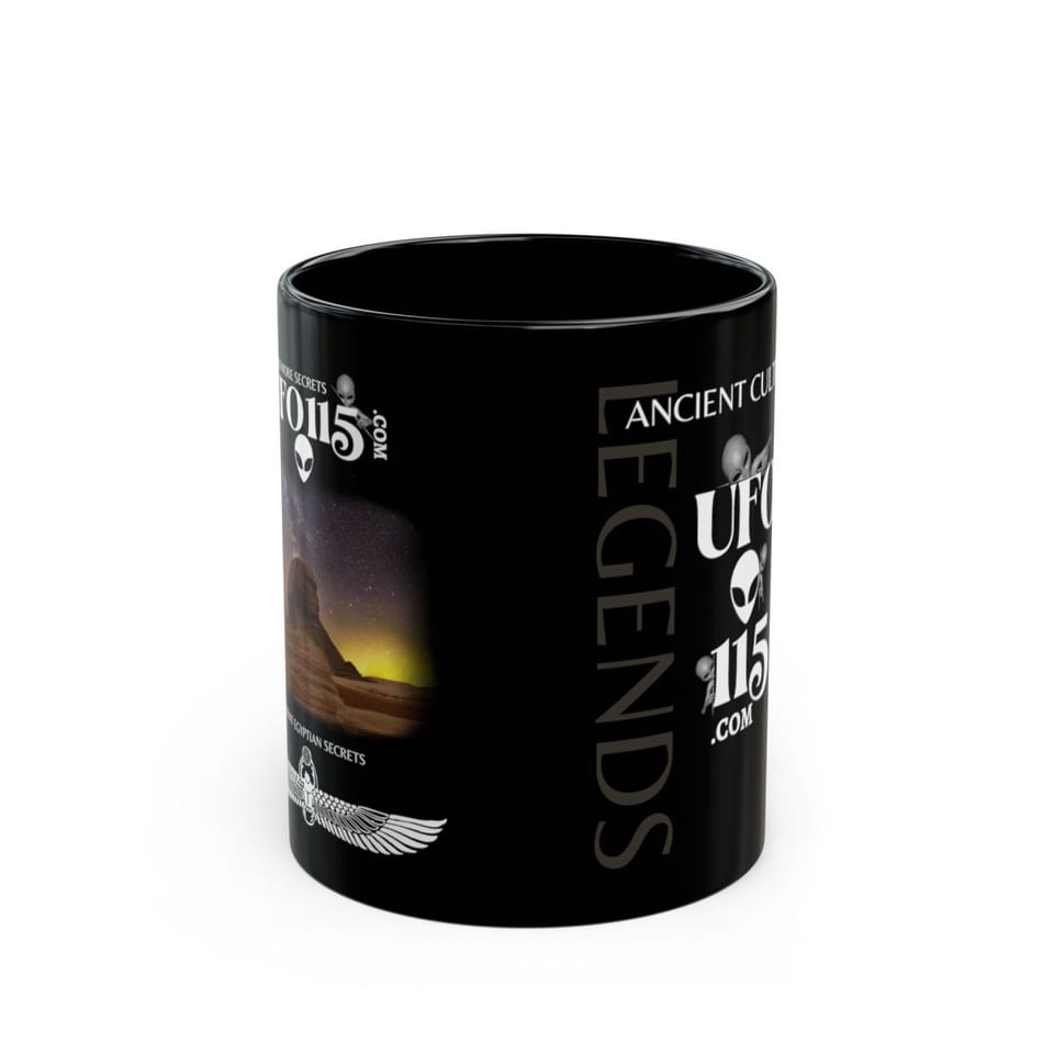 Sphinx and Sky Mug, front view (Printify product mockup)