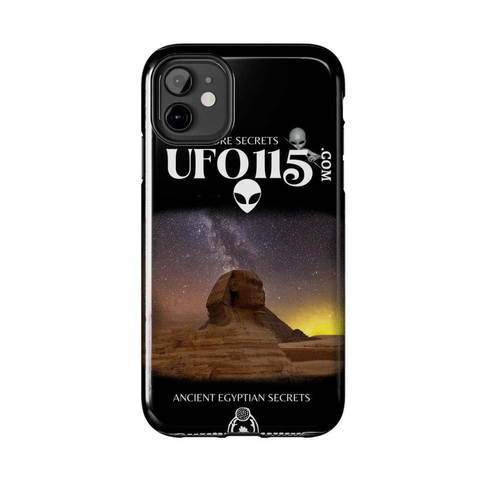 Sphinx and Sky Phone Case, front view (Printify product mockup)