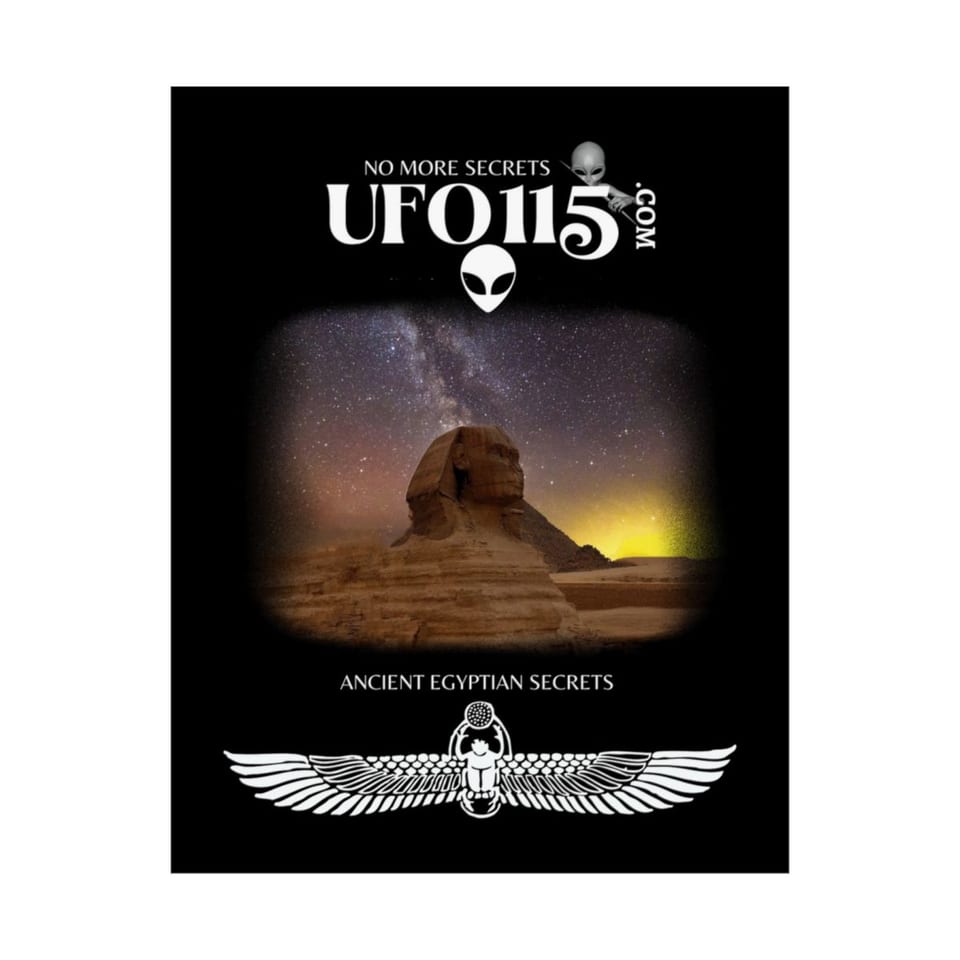 Sphinx and Sky Poster, front 2 view (Printify product mockup)