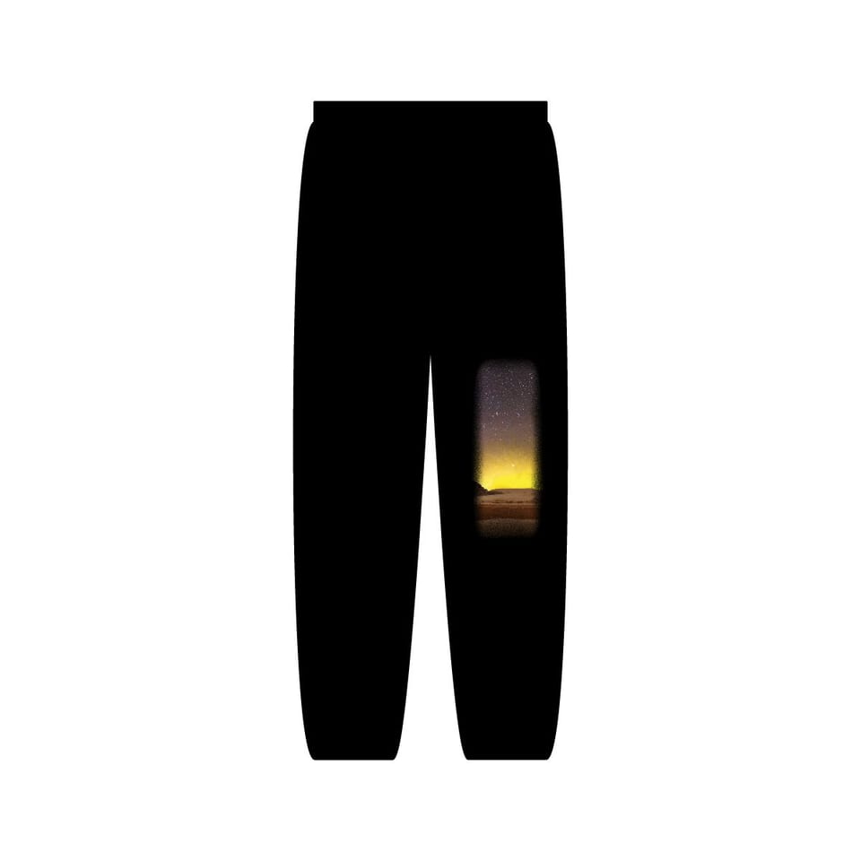 Sphinx and Sky Sweatpants, back view (Printify product mockup)