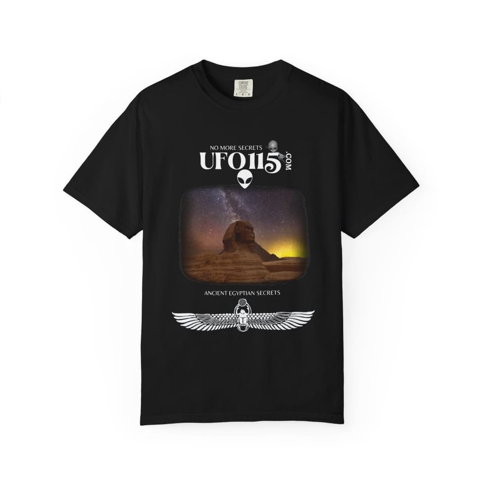 Sphinx and Sky Tee, front view (Printify product mockup)