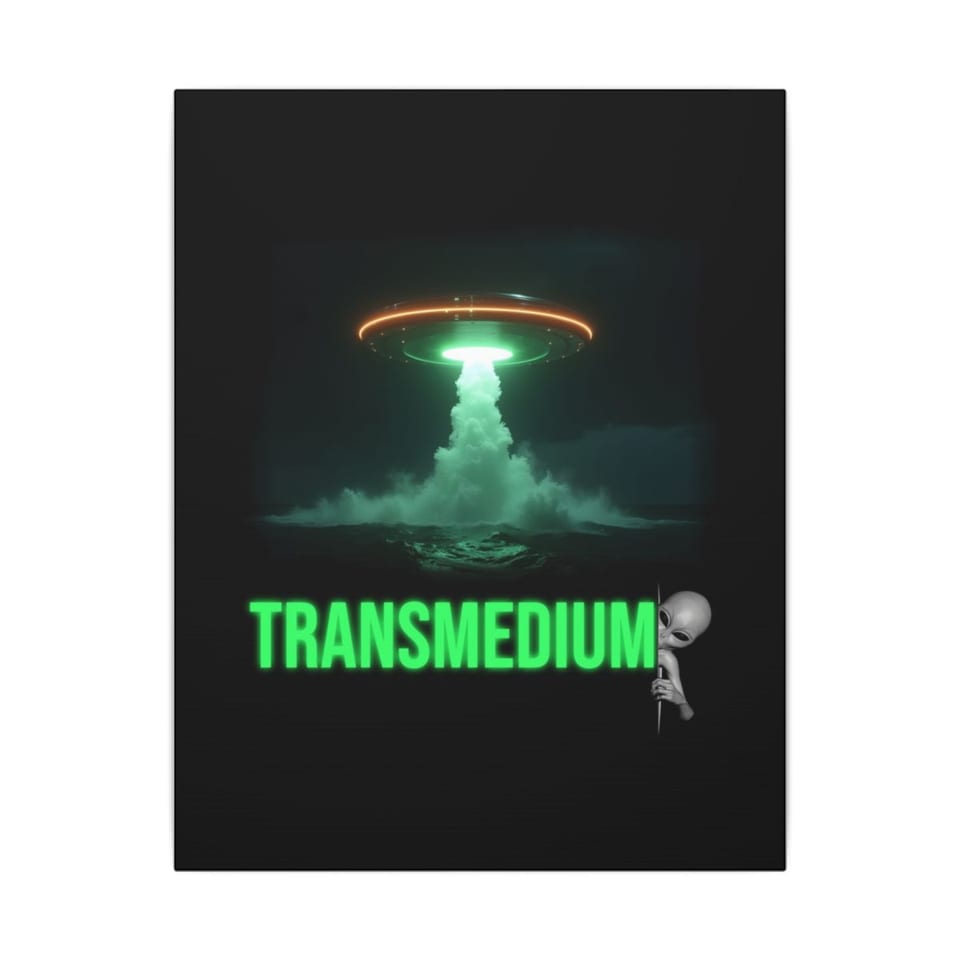 Transmedium Canvas, front view (Printify product mockup)
