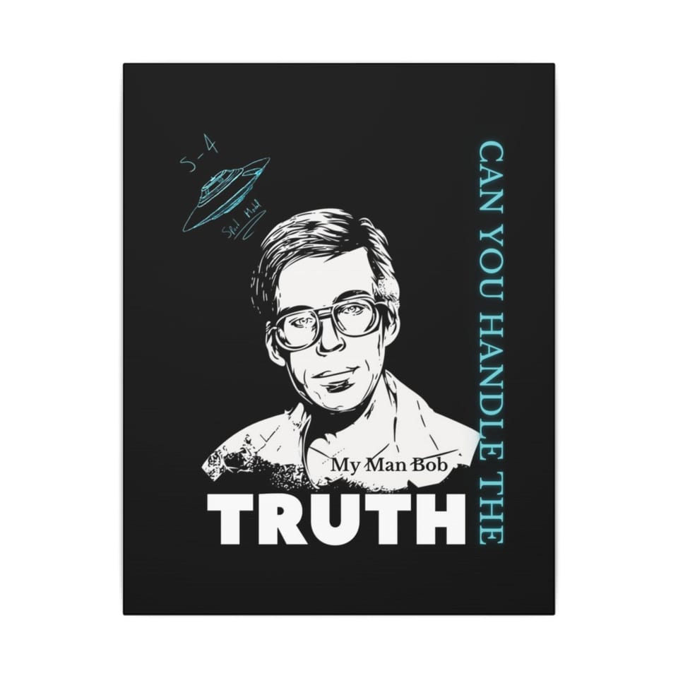 Truth Telling Bob Canvas, front view (Printify product mockup)