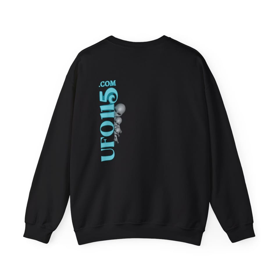 Truth Telling Bob Crewneck Sweatshirt, back view (Printify product mockup)