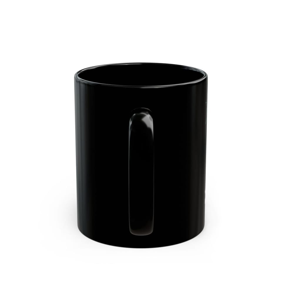 Truth Telling Bob Mug, back view (Printify product mockup)
