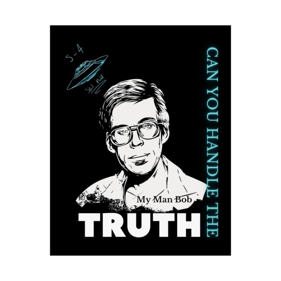 Truth Telling Bob Poster, front 2 view (Printify product mockup)