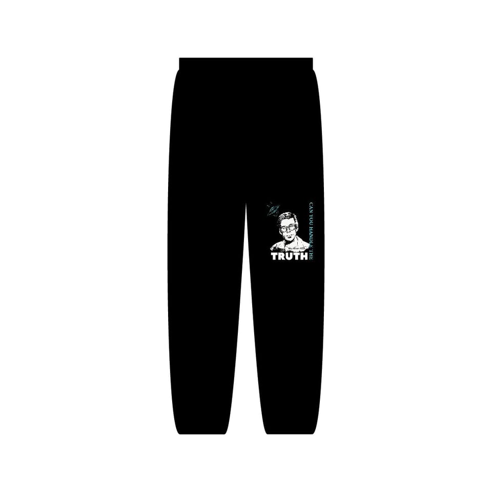 Truth Telling Bob Sweatpants, back view (Printify product mockup)