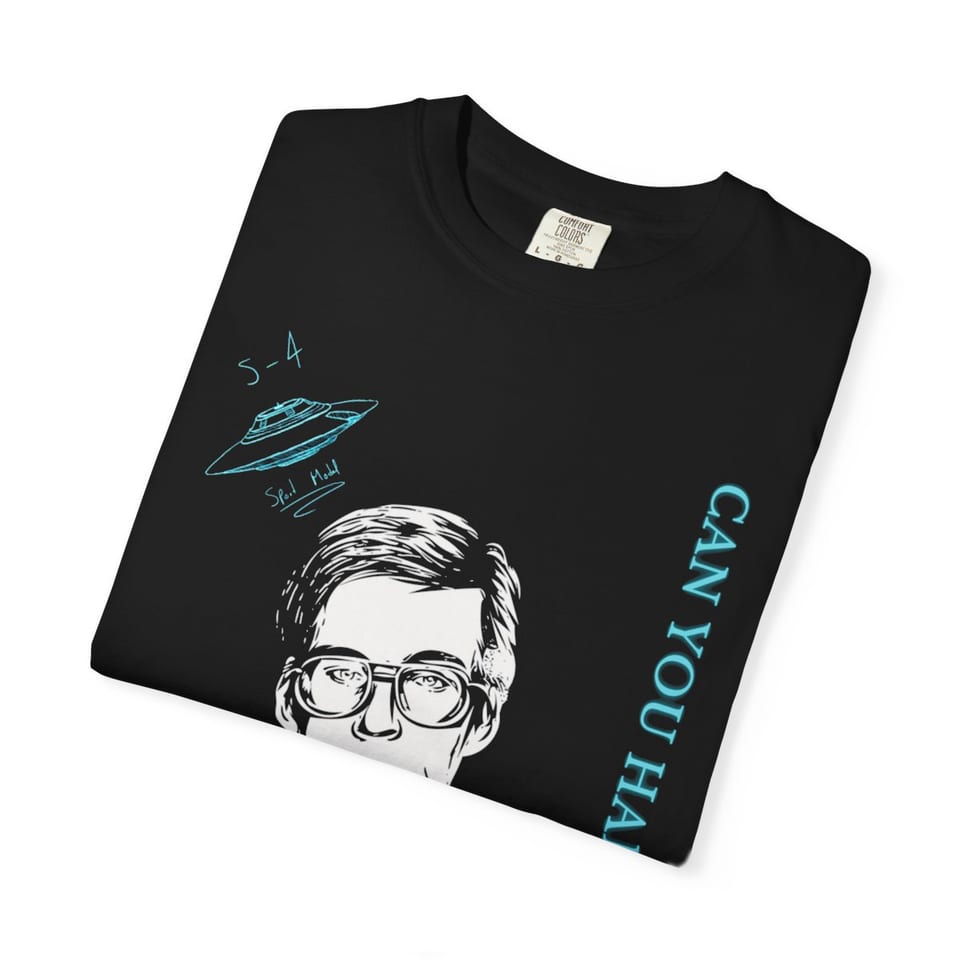 Truth Telling Bob Tee, folded view (Printify product mockup)