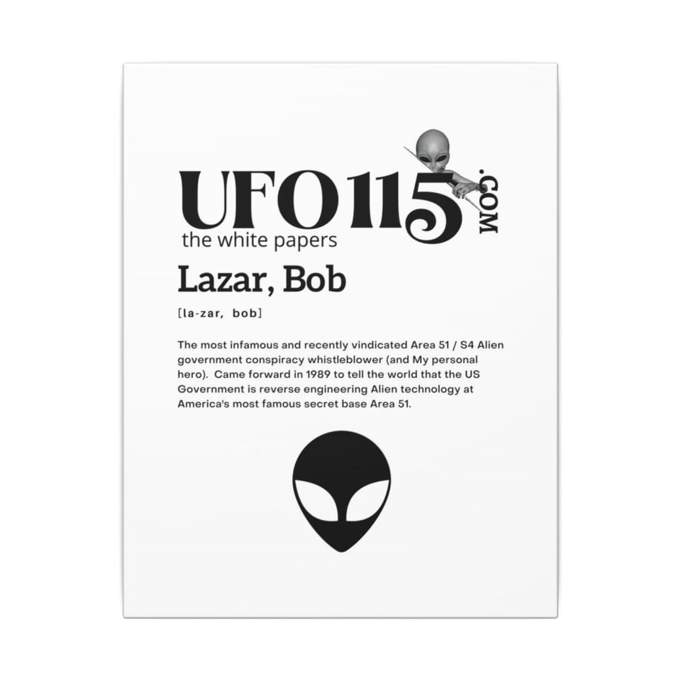 The White Papers My Man Bob Canvas, front view (Printify product mockup)