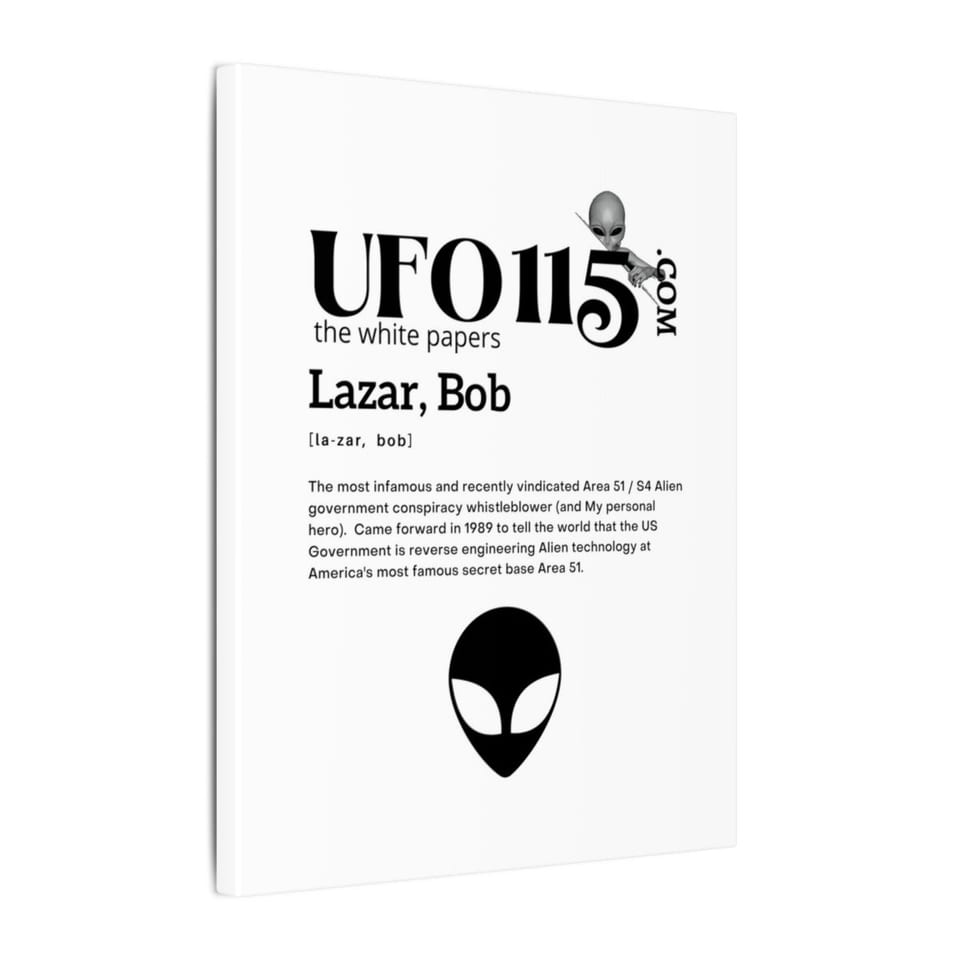 The White Papers My Man Bob Canvas, side view (Printify product mockup)