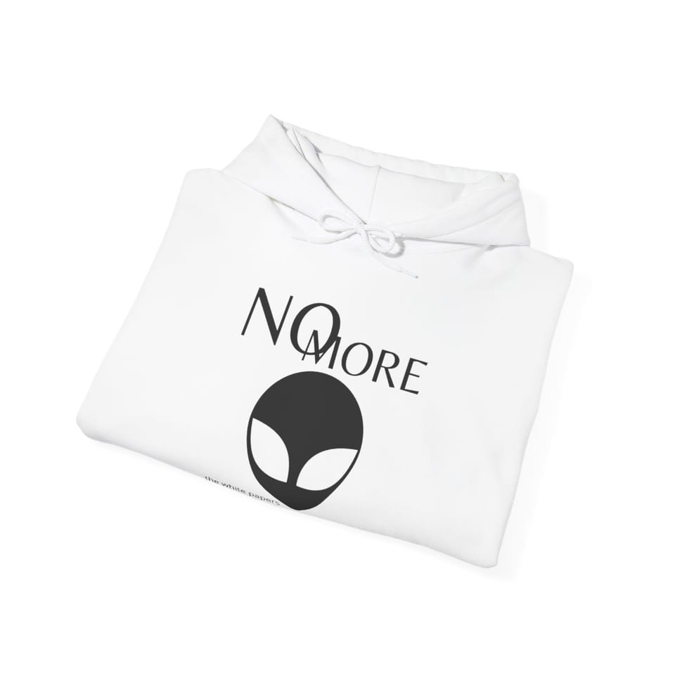 The White Papers My Man Bob Hoodie, folded view (Printify product mockup)