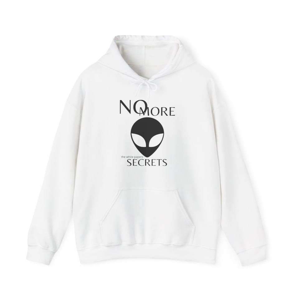 The White Papers My Man Bob Hoodie, front view (Printify product mockup)