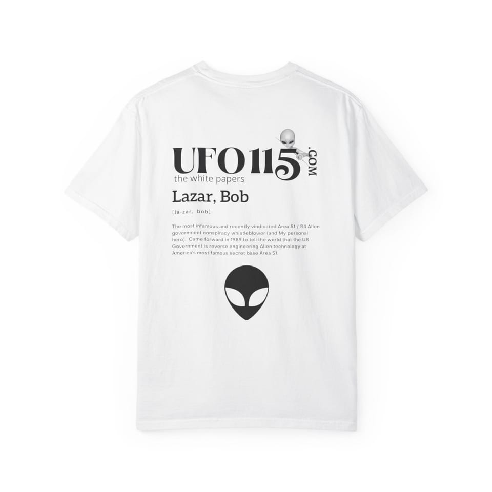 The White Papers My Man Bob Tee, back view (Printify product mockup)
