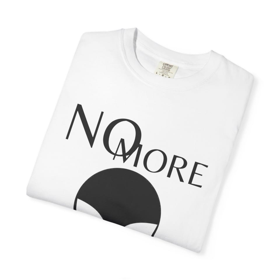 The White Papers My Man Bob Tee, folded view (Printify product mockup)