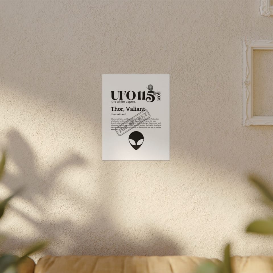 The White Papers Valiant Thor Canvas, context 1 view (Printify product mockup)