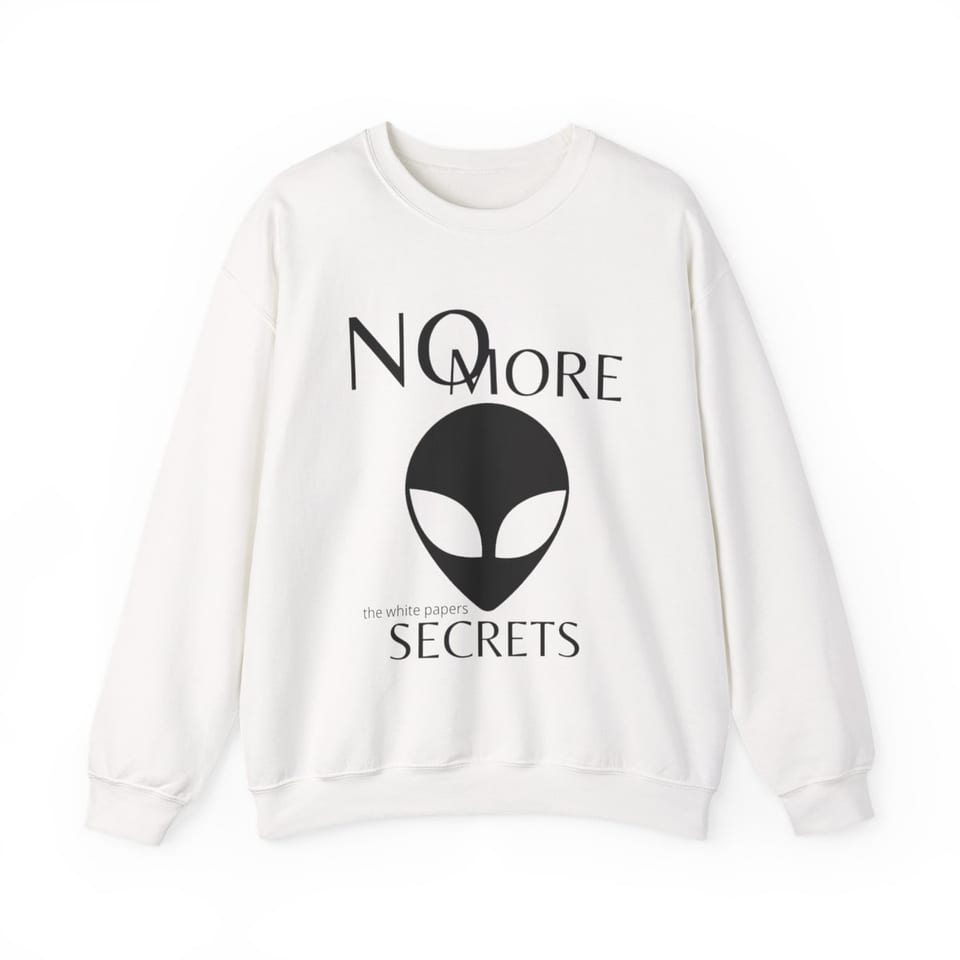 The White Papers Valiant Thor Crewneck Sweatshirt, front view (Printify product mockup)