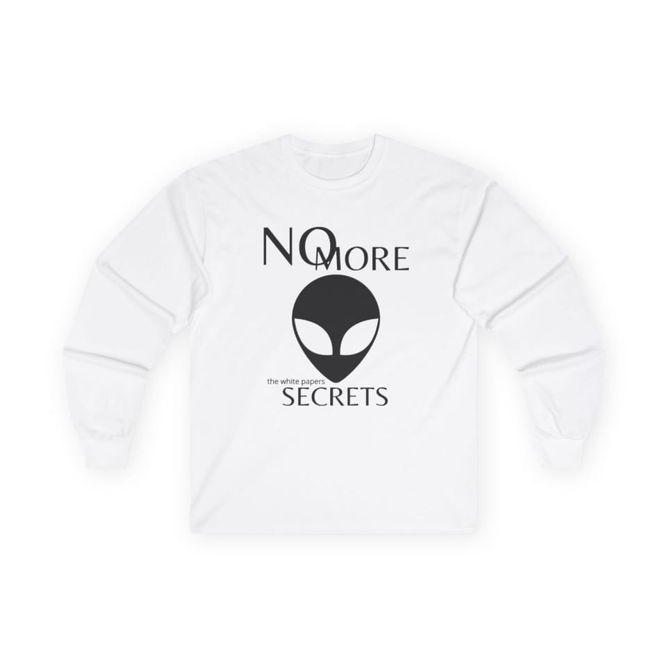 The White Papers Valiant Thor Long Sleeve Tee, front view (Printify product mockup)