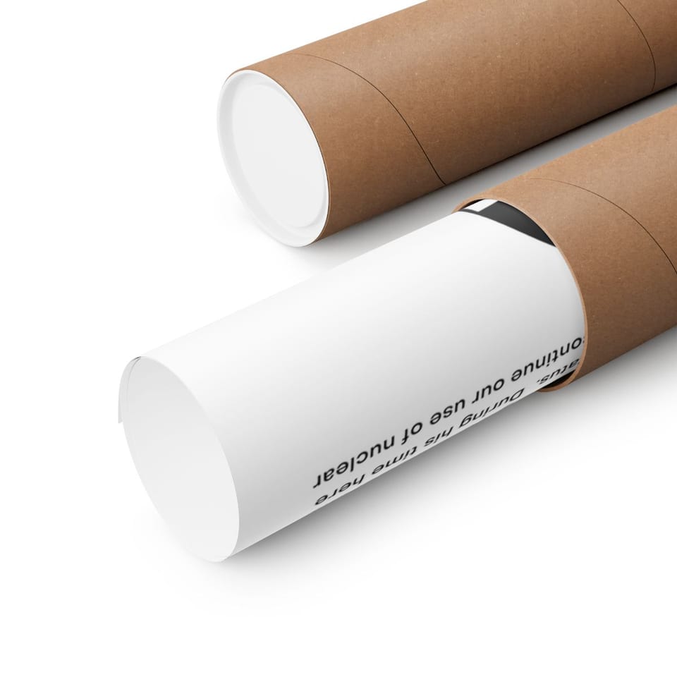 The White Papers Valiant Thor Poster, close up view (Printify product mockup)