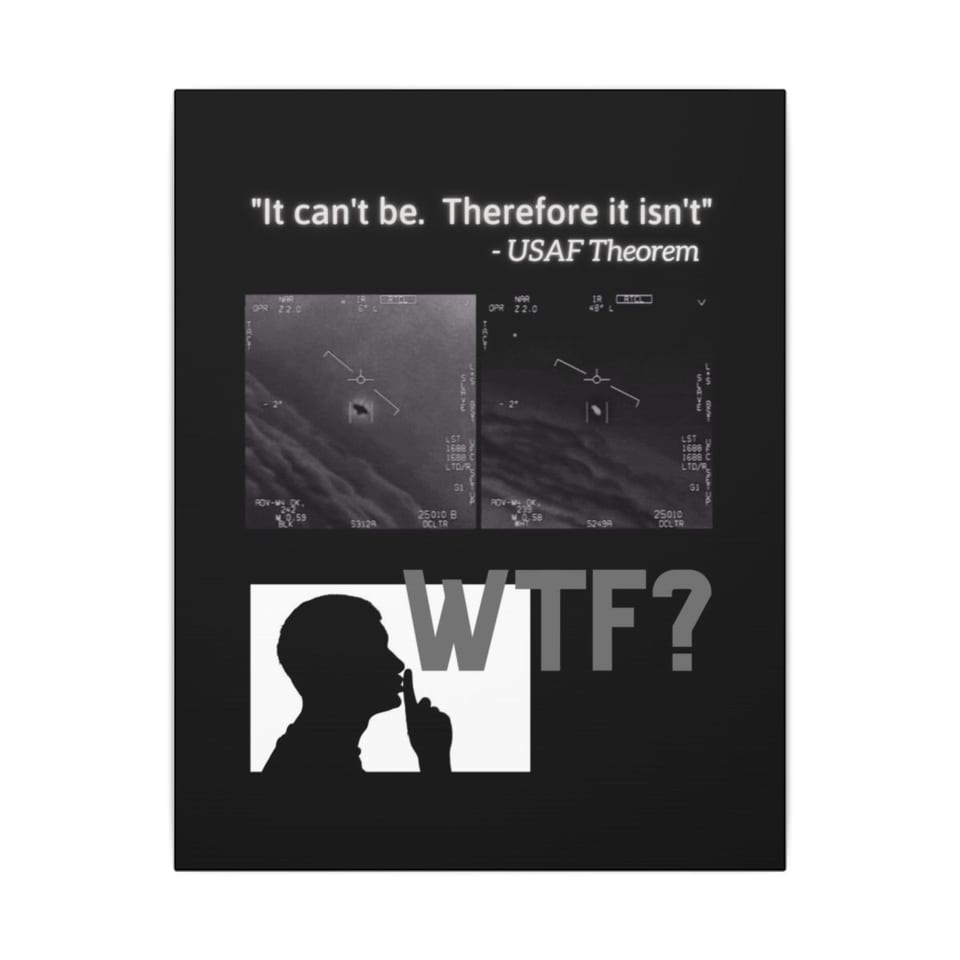 WTF Bad Kids Canvas, front view (Printify product mockup)