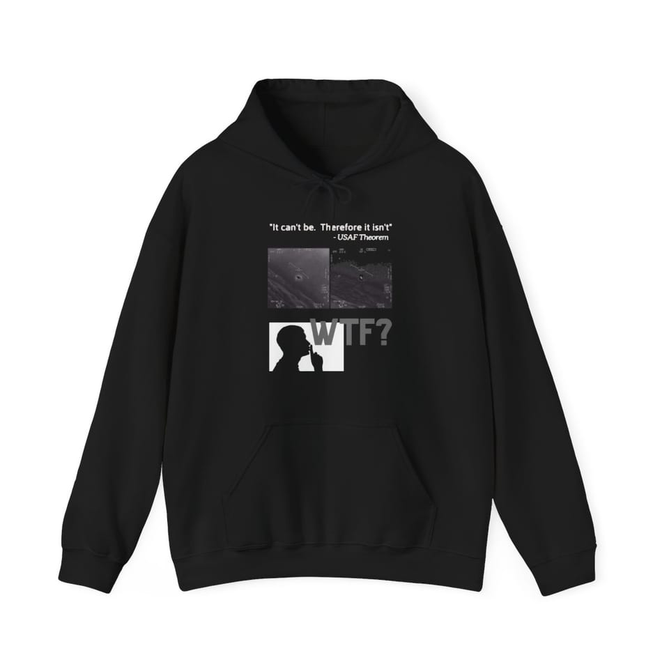 WTF Bad Kids Hoodie, front view (Printify product mockup)