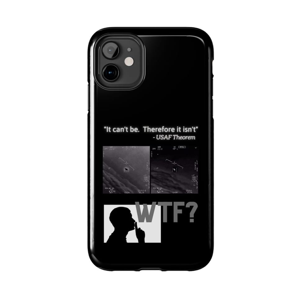WTF Bad Kids Phone Case, front view (Printify product mockup)