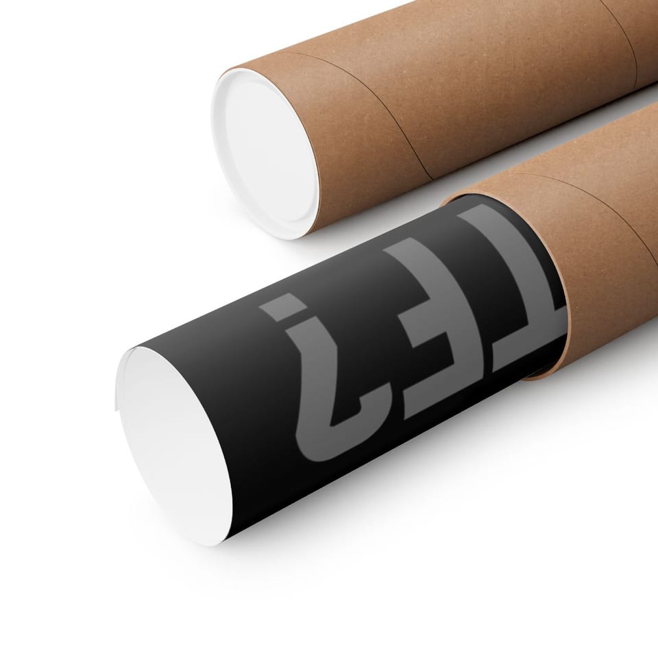 WTF Bad Kids Poster, close up view (Printify product mockup)