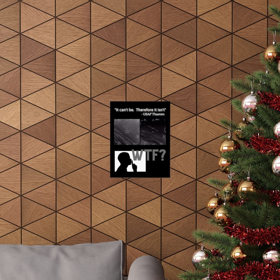 WTF Bad Kids Poster, context 1 view (Printify product mockup)