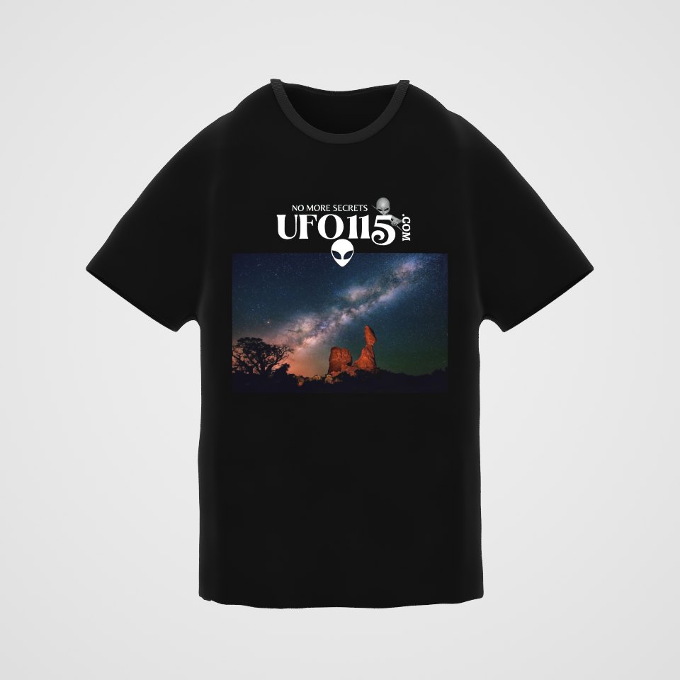 Sky Watcher Milky Way Canyon Tee, 360° view at 0° (3D render of the real print)