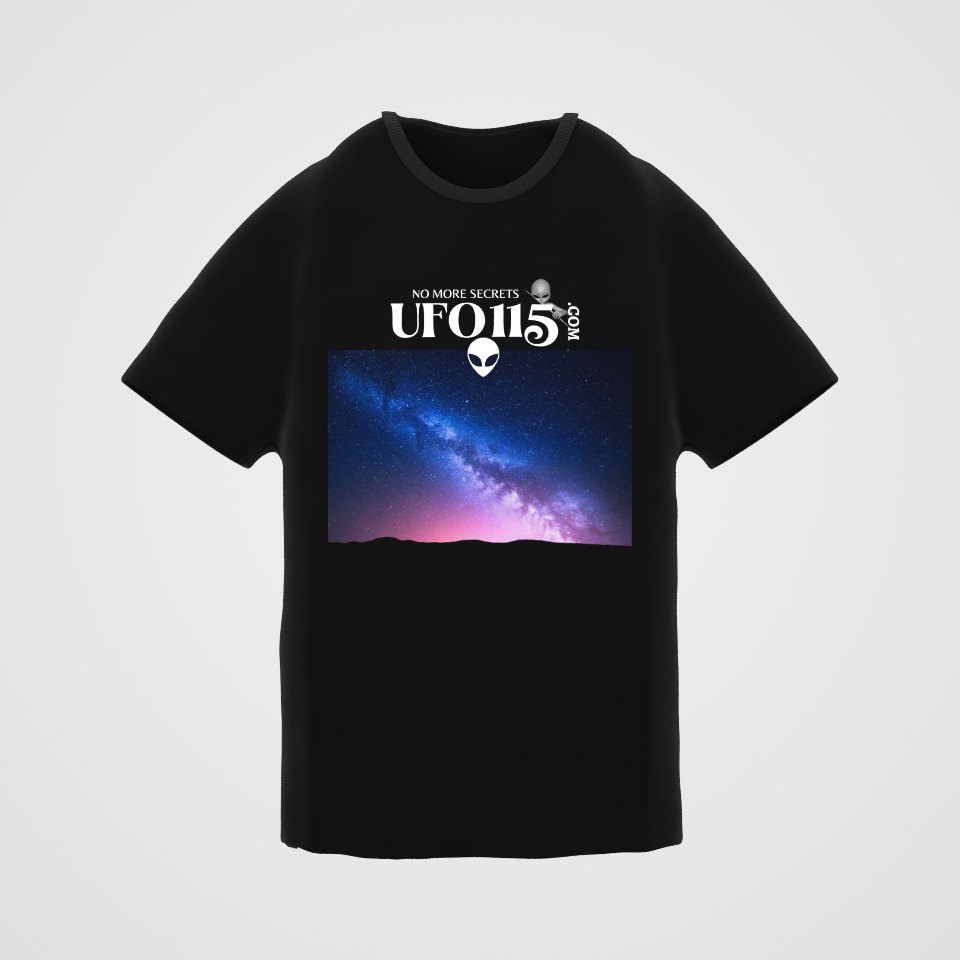 Sky Watcher Pretty in Pink Tee, 360° view at 0° (3D render of the real print)